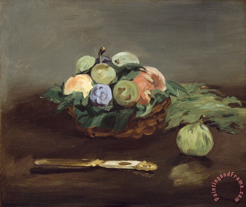 Edouard Manet Basket of Fruit Art Painting