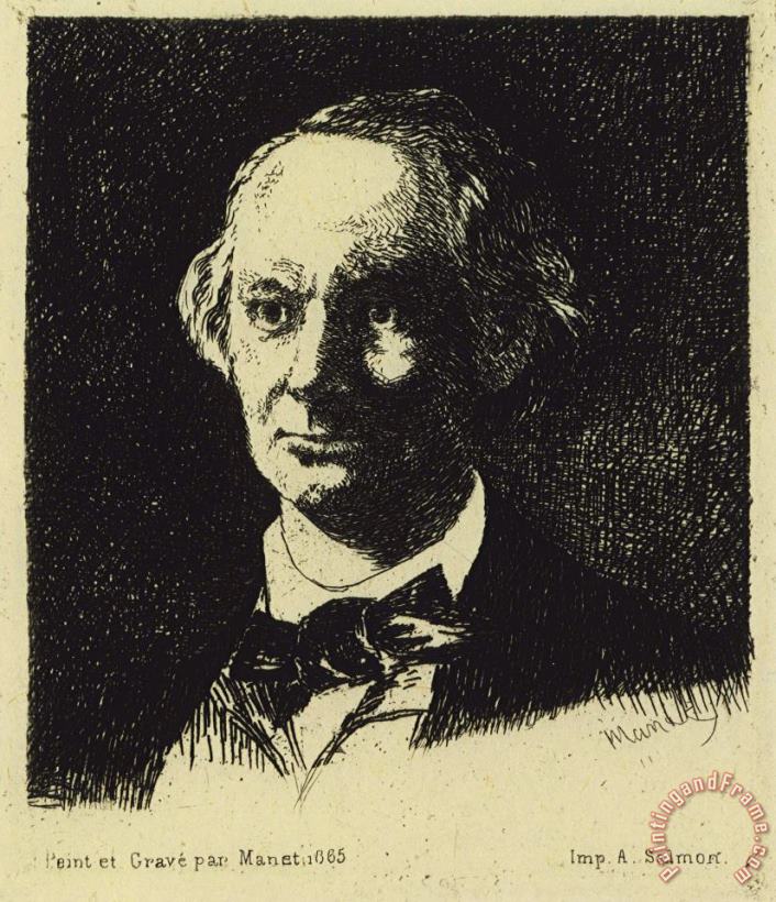Edouard Manet Baudelaire Art Painting