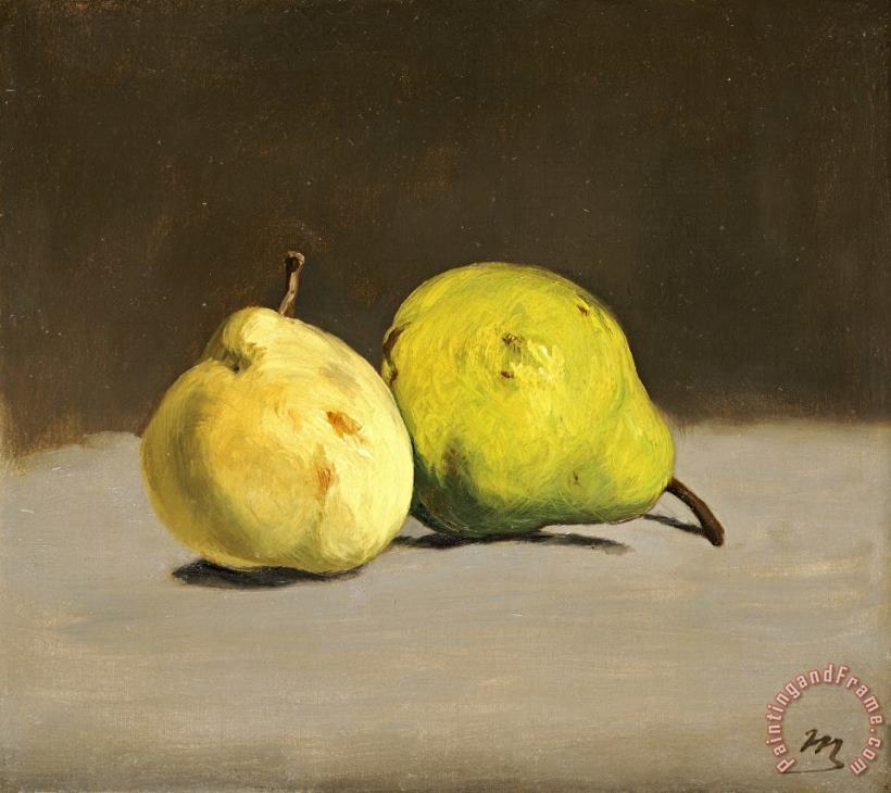 Deux Poires painting - Edouard Manet Deux Poires Art Print