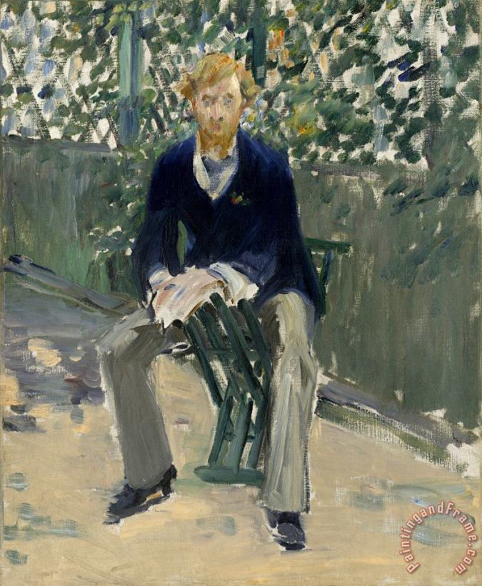 Edouard Manet George Moore in The Artist's Garden Art Print