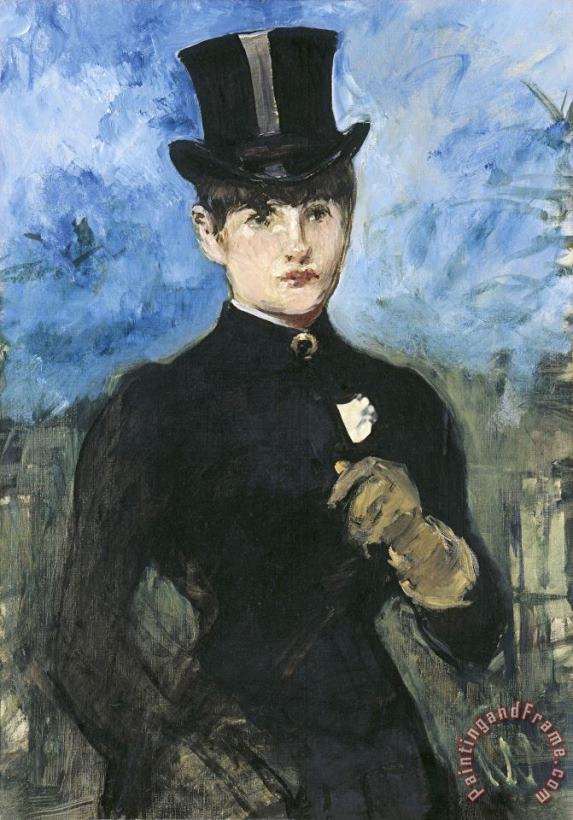 Edouard Manet Horsewoman, Fullface Art Painting