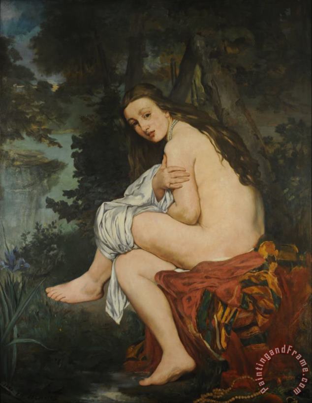 Edouard Manet La Nymphe Ssurprise Art Painting