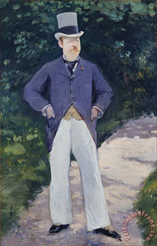 Edouard Manet Portrait of Monsieur Brun Art Print