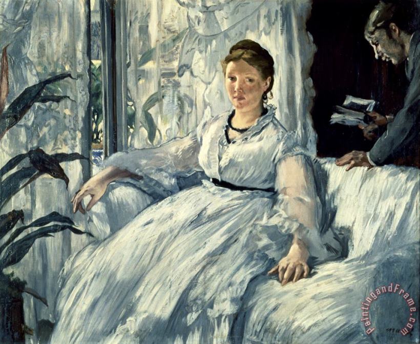 Edouard Manet Reading Art Painting