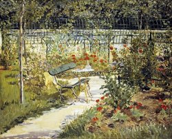 Edouard Manet - The Garden of Manet painting