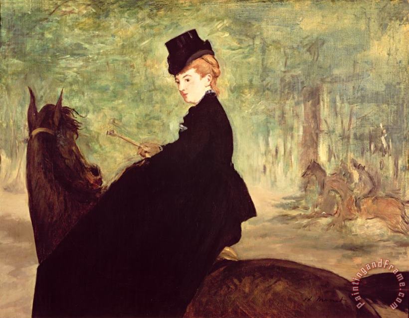 The Horsewoman painting - Edouard Manet The Horsewoman Art Print