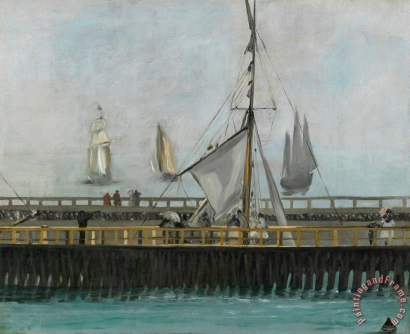Edouard Manet The Jetty of Boulogne Sur Mer Art Print