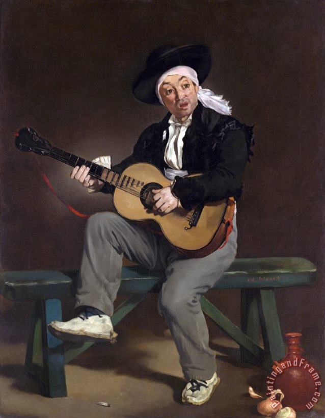 Edouard Manet The Spanish Singer Art Painting