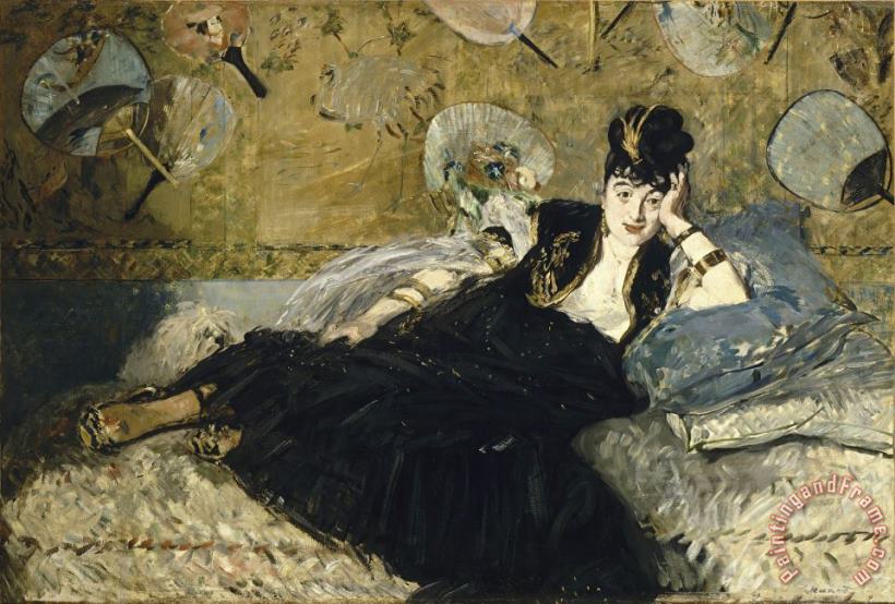 Edouard Manet Woman with Fans Art Painting