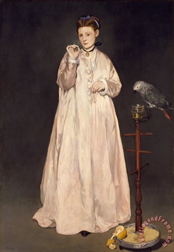 Edouard Manet Young Lady in 1866 Art Painting