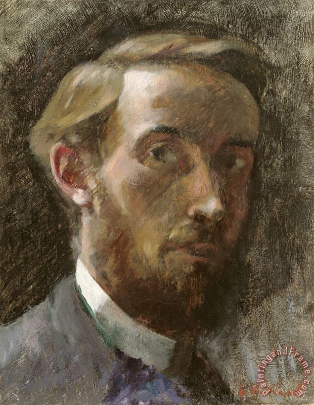 Self Portrait, Aged 21 painting - Edouard Vuillard Self Portrait, Aged 21 Art Print