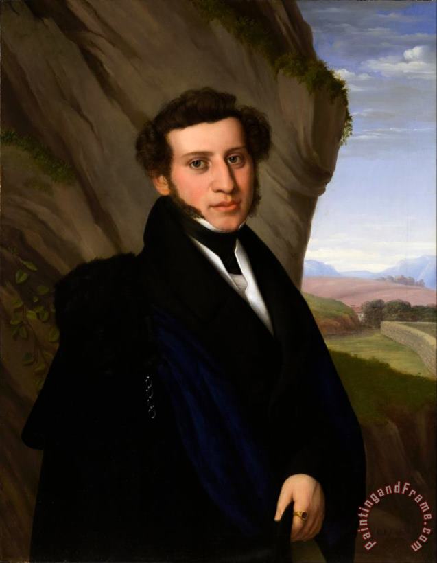 Eduard Friedrich Leybold Portrait of Sam Ehrenstamm Art Painting