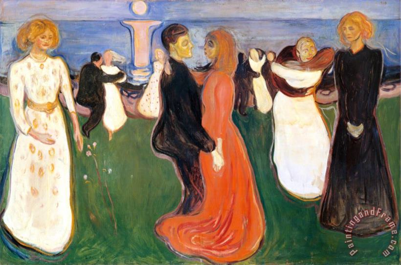 Edvard Munch Dance of Life 1900 Art Painting