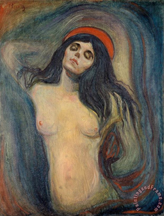 Edvard Munch Madonna Art Painting