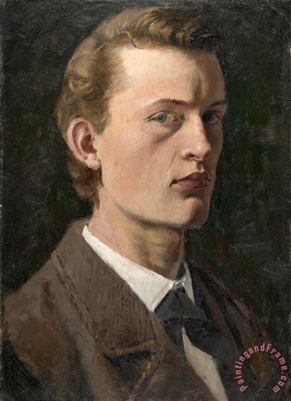 Edvard Munch Self Portrait Art Print