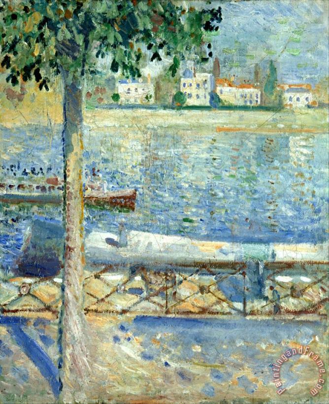 Edvard Munch The Seine at Saint Cloud Art Print