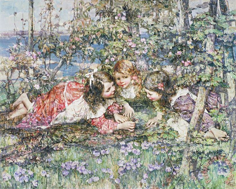 Edward Atkinson Hornel A Summer Idyll Art Print