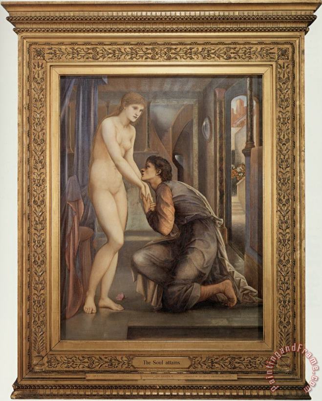Pygmalion And The Image IV &#173; The Soul Attains painting - Edward Burne Jones Pygmalion And The Image IV &#173; The Soul Attains Art Print