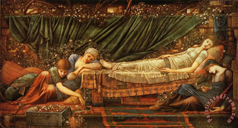 Edward Burne Jones Sleeping Beauty Art Painting