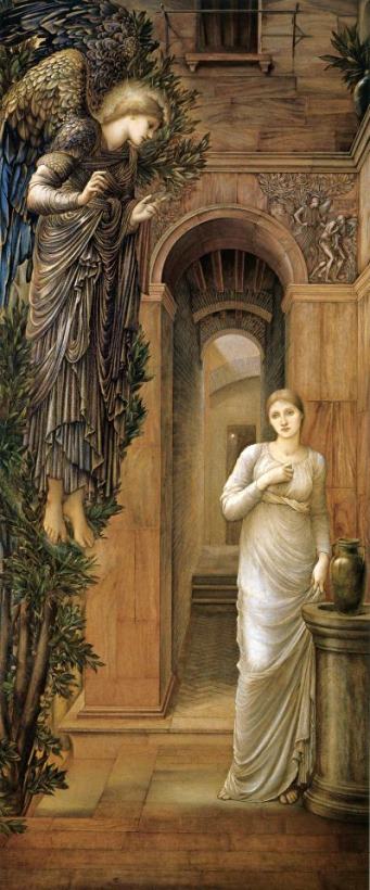 Edward Burne Jones The Annunciation Art Print