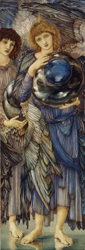Edward Burne Jones The Days of Creation The Second Day Art Painting