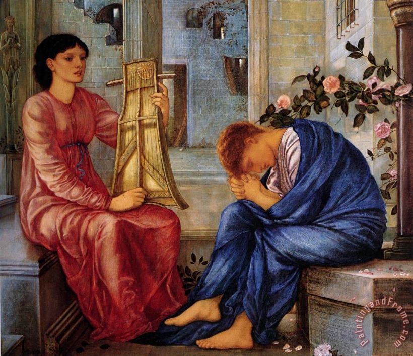 Edward Burne Jones The Lament Art Painting