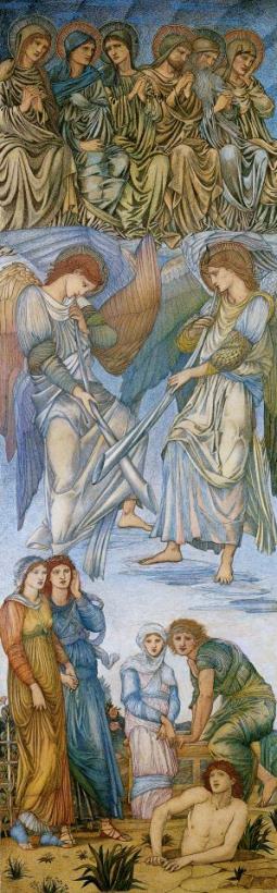 The Last Judgment Panel 1 painting - Edward Burne Jones The Last Judgment Panel 1 Art Print