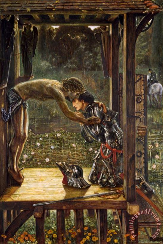 The Merciful Knight painting - Edward Burne Jones The Merciful Knight Art Print