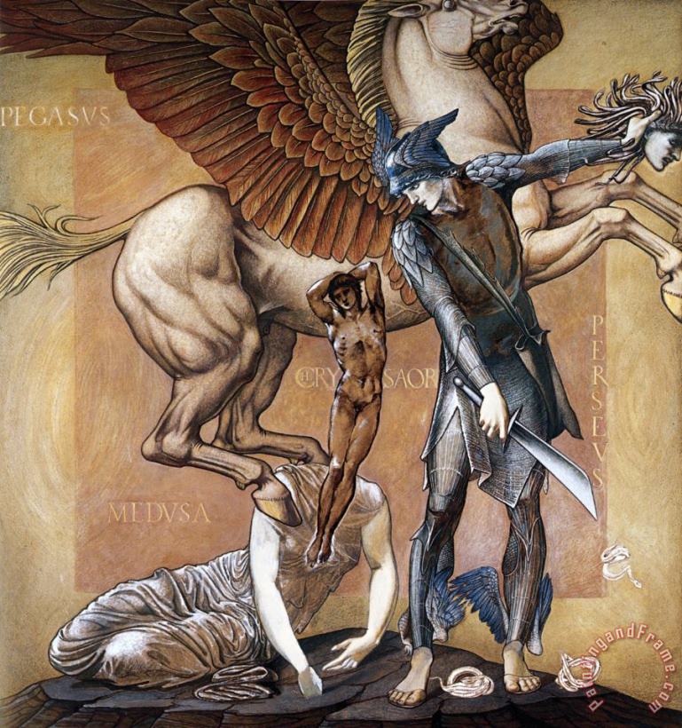 The Perseus Series The Death of Medusa I painting - Edward Burne Jones The Perseus Series The Death of Medusa I Art Print