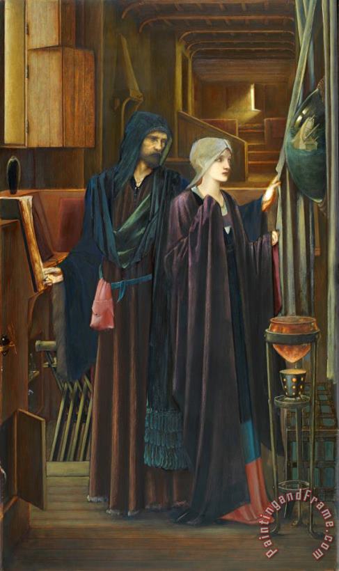 The Wizard painting - Edward Burne Jones The Wizard Art Print