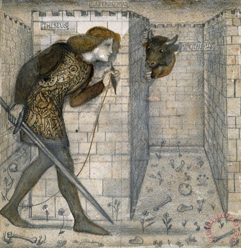 Edward Burne Jones Tile Design Art Print