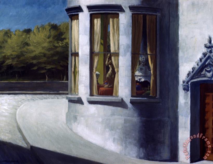 August in The City painting - Edward Hopper August in The City Art Print