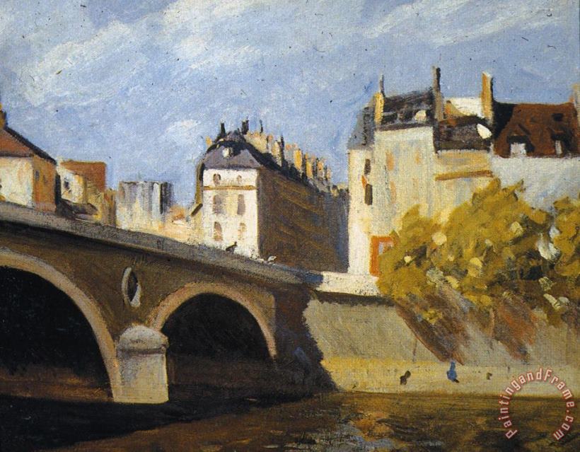 Bridge on The Seine painting - Edward Hopper Bridge on The Seine Art Print