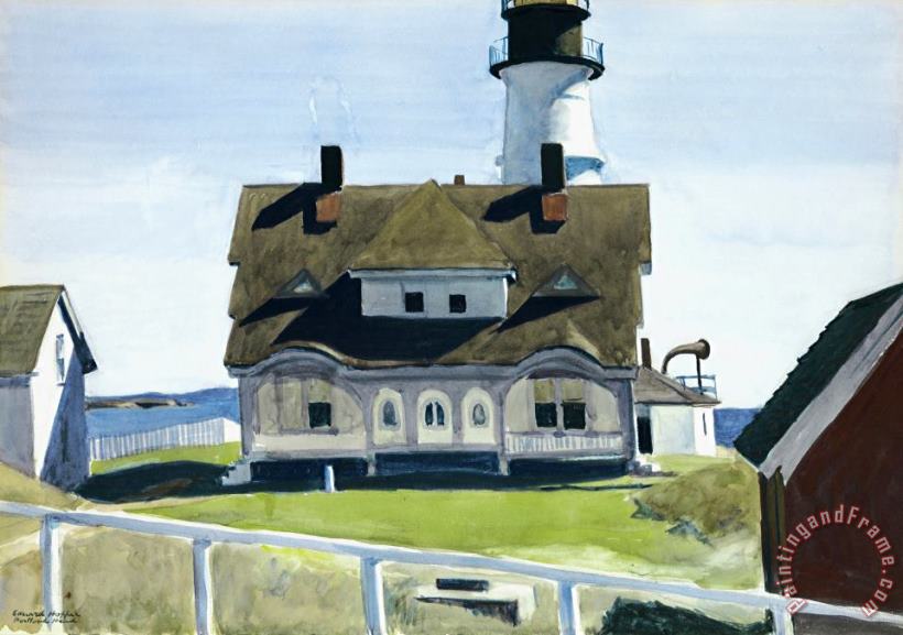 Captain Strout's House painting - Edward Hopper Captain Strout's House Art Print