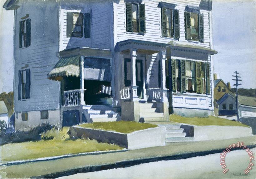 House on Middle Street, Gloucester painting - Edward Hopper House on Middle Street, Gloucester Art Print