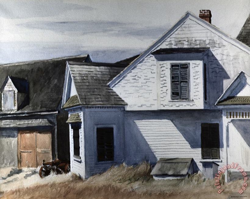 House on Pamet River painting - Edward Hopper House on Pamet River Art Print