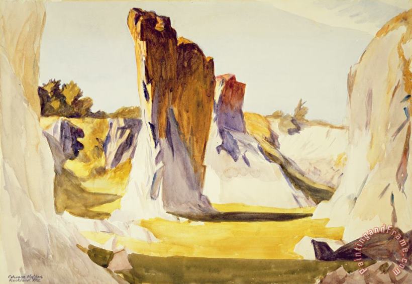 Edward Hopper Lime Rock Quarry II Art Painting