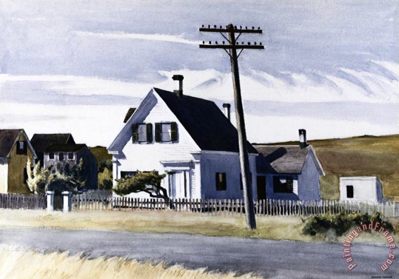 Edward Hopper Lombard S House Art Painting
