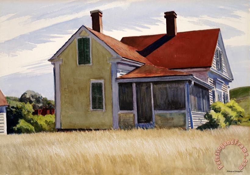 Marshall's House painting - Edward Hopper Marshall's House Art Print