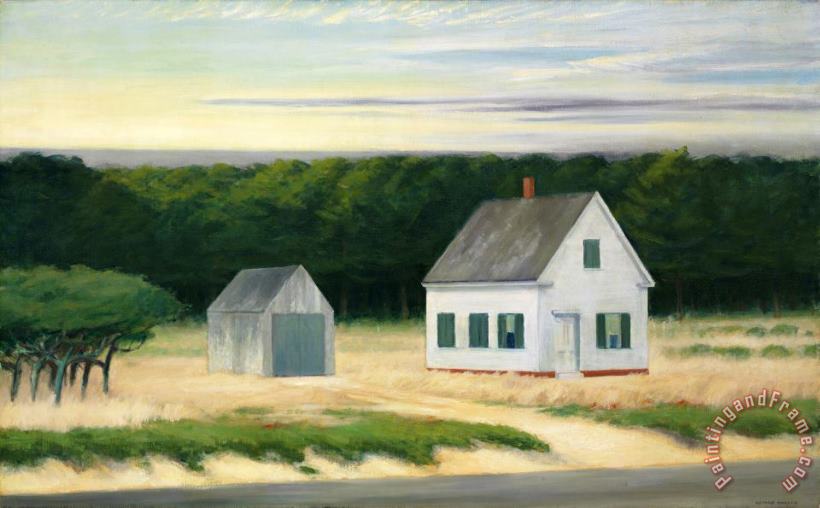 October on Cape Cod painting - Edward Hopper October on Cape Cod Art Print