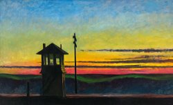 Edward Hopper Railroad Sunset
