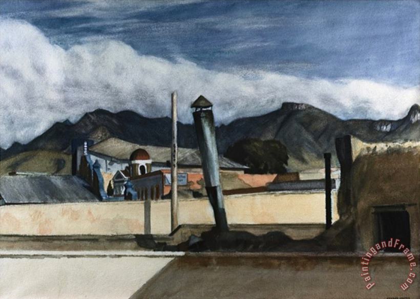 Edward Hopper Saltillo Rooftops Art Painting
