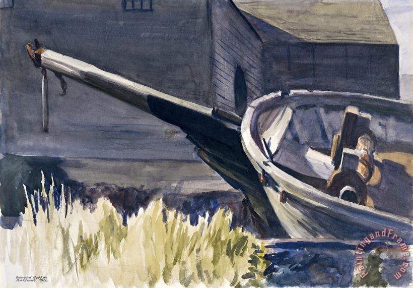 Edward Hopper Schooner's Bowsprit Art Painting