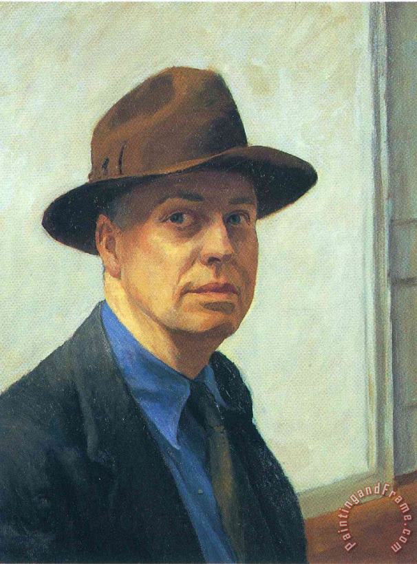 Edward Hopper Self Portrait 1930 Art Painting
