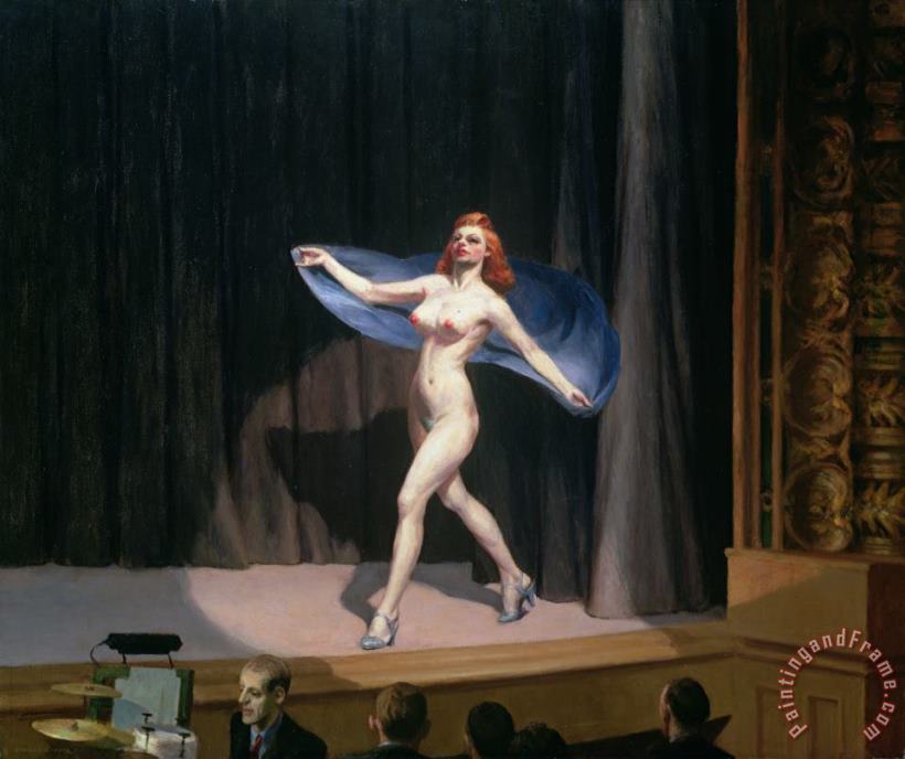 The Girlie Show painting - Edward Hopper The Girlie Show Art Print