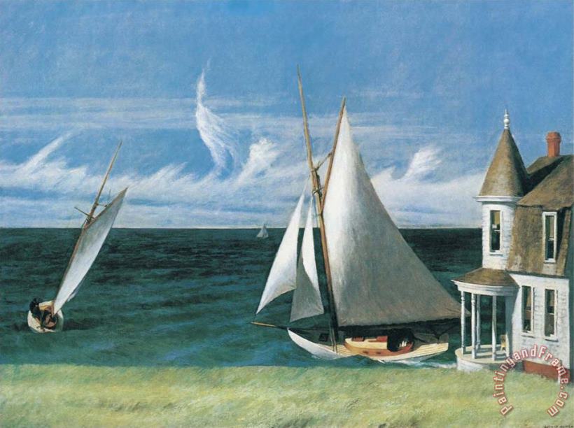 The Lee Shore painting - Edward Hopper The Lee Shore Art Print