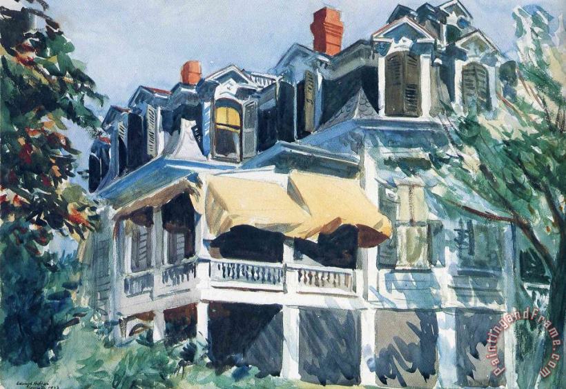 Edward Hopper The Mansard Roof 1923 Art Painting