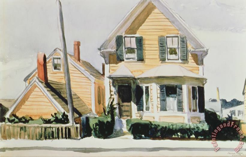 Edward Hopper The Yellow House Art Print