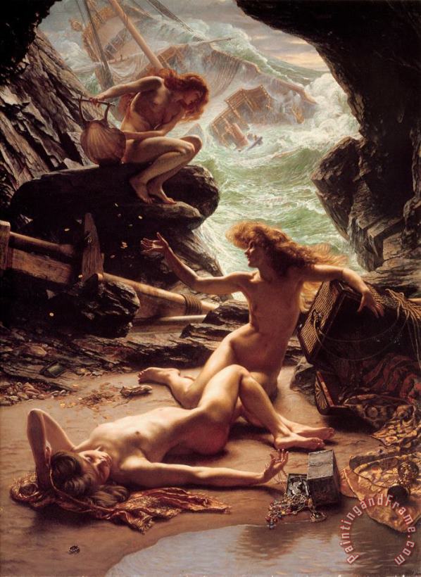 The Cave of The Storm Nymphs painting - Edward John Poynter The Cave of The Storm Nymphs Art Print