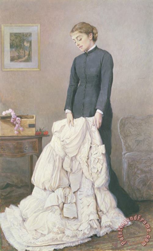 A Young Widow painting - Edward Killingworth Johnson A Young Widow Art Print